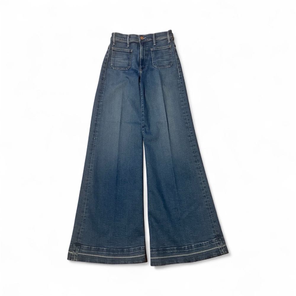 Classic Blue Wide-Leg Jeans